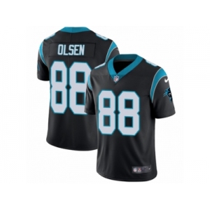 Men's Nike Carolina Panthers #88 Greg Olsen Vapor Untouchable Limited Black Team Color NFL Jersey