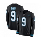 Men's Nike Carolina Panthers #9 Graham Gano Limited Black Therma Long Sleeve NFL Jersey