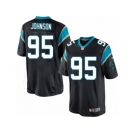 Men's Nike Carolina Panthers #95 Charles Johnson Limited Black Team Color NFL Jersey