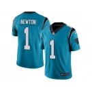 Nike Carolina Panthers #1 Cam Newton Blue Men's Stitched NFL Limited Rush Jersey