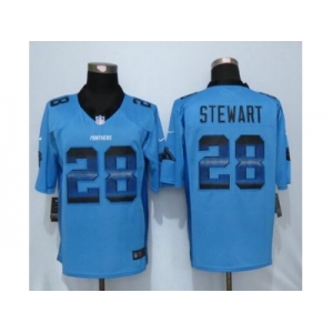 Nike Carolina Panthers #28 Jonathan Stewart Blue Alternate Men's Stitched NFL Limited Strobe Jersey