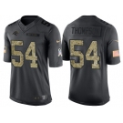 Nike Carolina Panthers #54 Shaq Thompson Men's Stitched Black NFL Salute to Service Limited Jerseys