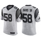 Nike Carolina Panthers #58 Thomas Davis Sr 2016 Gridiron Gray II Men's NFL Limited Jersey