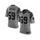 Nike Carolina Panthers #59 Luke Kuechly Gray Gridiron Gray Jerseys(Limited)