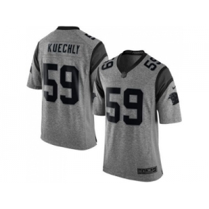 Nike Carolina Panthers #59 Luke Kuechly Gray Gridiron Gray Jerseys(Limited)