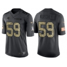 Nike Carolina Panthers #59 Luke Kuechly Men's Stitched Black NFL Salute to Service Limited Jerseys