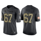 Nike Carolina Panthers #67 Ryan Kalil Men's Stitched Black NFL Salute to Service Limited Jerseys