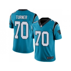 Nike Carolina Panthers #70 Trai Turner Blue Men's Stitched NFL Limited Rush Jersey