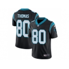 Nike Carolina Panthers #80 Ian Thomas Black Team Color Men Stitched NFL Vapor Untouchable Limited Jersey