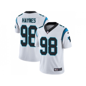 Nike Carolina Panthers #98 Marquis Haynes White Men Stitched NFL Vapor Untouchable Limited Jersey