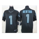 Nike NFL carolina panthers #1 newton black Jerseys[Impact Limited]