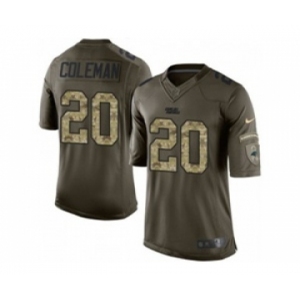 nike nfl jerseys carolina panthers #20 kurt coleman army green[nike Limited Salute To Service]