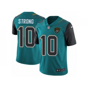Men Nike Jacksonville Jaguars #10 Jaelen Strong Teal Green Team Color Vapor Untouchable Limited Player NFL Jersey