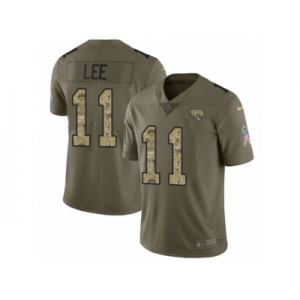 Men Nike Jacksonville Jaguars #11 Marqise Lee Limited Olive Camo 2017 Salute to Service NFL Jersey