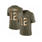 Men Nike Jacksonville Jaguars #12 Dede Westbrook Limited Olive Gold 2017 Salute to Service NFL Jersey