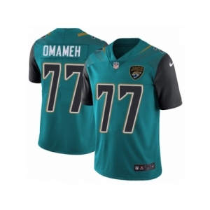 Men Nike Jacksonville Jaguars #77 Patrick Omameh Teal Green Team Color Vapor Untouchable Limited Player NFL Jersey