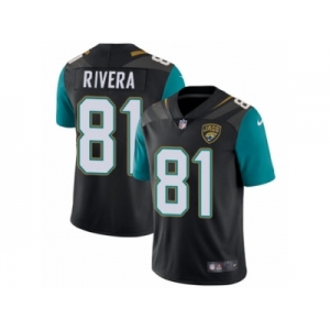 Men Nike Jacksonville Jaguars #81 Mychal Rivera Black Alternate Vapor Untouchable Limited Player NFL Jersey