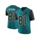 Men Nike Jacksonville Jaguars #81 Mychal Rivera Teal Green Team Color Vapor Untouchable Limited Player NFL Jersey