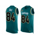Men Nike Jacksonville Jaguars #84 Keelan Cole Limited Teal Green Player Name & Number Tank Top NFL Jersey