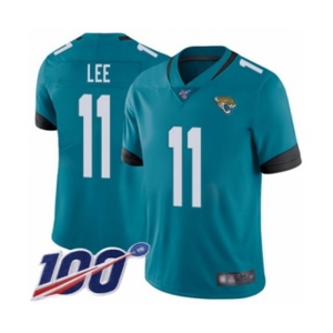 Men's Jacksonville Jaguars #11 Marqise Lee Teal Green Alternate Vapor Untouchable Limited Player 100th Season Football Jersey