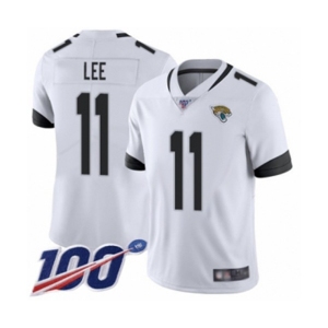 Men's Jacksonville Jaguars #11 Marqise Lee White Vapor Untouchable Limited Player 100th Season Football Jersey