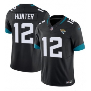 Men's Jacksonville Jaguars #12 Travis Hunter Black 2025 Draft F.U.S.E. Vapor Untouchable Limited Football Stitched Jersey