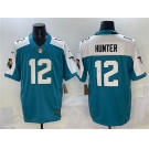 Men's Jacksonville Jaguars #12 Travis Hunter Teal White 2025 Draft F.U.S.E. Florida Patch Vapor Untouchable Football Stitched Jersey