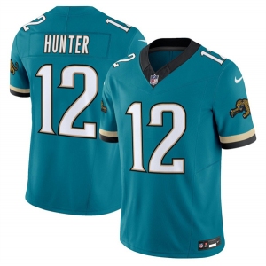 Men's Jacksonville Jaguars #12 Travis Hunter Throwback 2025 Draft Vapor Untouchable Football Stitched Jersey
