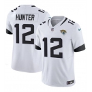 Men's Jacksonville Jaguars #12 Travis Hunter White 2025 Draft F.U.S.E. Vapor Untouchable Limited Football Stitched Jersey