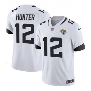 Men's Jacksonville Jaguars #12 Travis Hunter White 2025 Draft F.U.S.E. Vapor Untouchable Limited Football Stitched Jersey