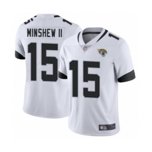 Men's Jacksonville Jaguars #15 Gardner Minshew II White Vapor Untouchable Limited Player Football Jersey