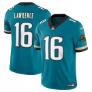 Men's Jacksonville Jaguars #16 Trevor Lawrence Teal 2024 F.U.S.E. Prowler Throwback Vapor Limited Football Stitched Jersey