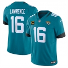 Men's Jacksonville Jaguars #16 Trevor Lawrence Teal 2025 F.U.S.E. With 4-Star C Patch Vapor Untouchable Limited Football Stitched Jersey