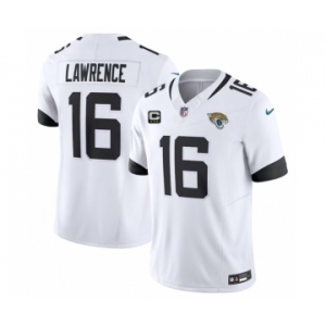 Men's Jacksonville Jaguars #16 Trevor Lawrence White 2023 F.U.S.E With 3- Star C Patch Vapor Untouchable Limited Football Stitched Jersey