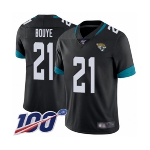 Men's Jacksonville Jaguars #21 A.J. Bouye Black Team Color Vapor Untouchable Limited Player 100th Season Football Jersey