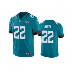 Men's Jacksonville Jaguars #22 JaMycal Hasty Teal Vapor Untouchable Limited Stitched Jersey