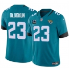 Men's Jacksonville Jaguars #23 Foye Oluokun Teal 2025 F.U.S.E. With 4-Star C Patch Vapor Untouchable Limited Football Stitched Jersey