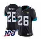 Men's Jacksonville Jaguars #26 Jarrod Wilson Black Team Color Vapor Untouchable Limited Player 100th Season Football Jersey