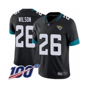Men's Jacksonville Jaguars #26 Jarrod Wilson Black Team Color Vapor Untouchable Limited Player 100th Season Football Jersey