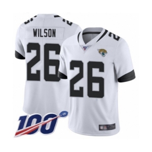 Men's Jacksonville Jaguars #26 Jarrod Wilson White Vapor Untouchable Limited Player 100th Season Football Jersey