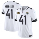 Men's Jacksonville Jaguars #41 Josh Hines-Allen White 2025 F.U.S.E. With 4-Star C Patch Vapor Limited Football Stitched Jersey