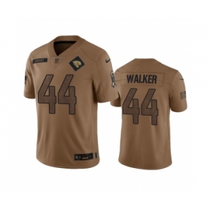 Men's Jacksonville Jaguars #44 Travon Walker 2023 Brown Salute To Service Vapor Untouchable Limited Football Stitched Jersey