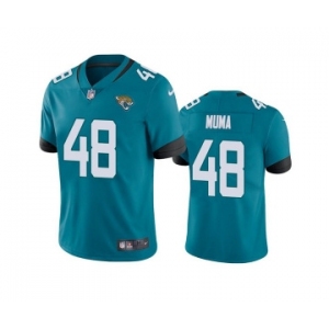 Men's Jacksonville Jaguars #48 Chad Muma Teal Vapor Untouchable Limited Stitched Jersey