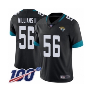 Men's Jacksonville Jaguars #56 Quincy Williams II Black Team Color Vapor Untouchable Limited Player 100th Season Football Jersey