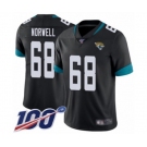 Men's Jacksonville Jaguars #68 Andrew Norwell Black Team Color Vapor Untouchable Limited Player 100th Season Football Jersey