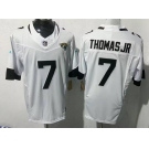 Men's Jacksonville Jaguars #7 Brian Thomas Jr White 2025 F.U.S.E. Vapor Limited Football Stitched Jersey