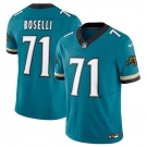 Men's Jacksonville Jaguars #71 Tony Boselli Teal 2024 F.U.S.E. Prowler Throwback Vapor Limited Football Stitched Jersey