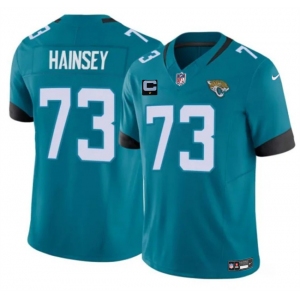 Men's Jacksonville Jaguars #73 Robert Hainsey Teal 2025 F.U.S.E. With 1-Star C Patch Vapor Untouchable Limited Football Stitched Jersey