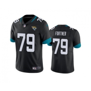 Men's Jacksonville Jaguars #79 Luke Fortner Black Vapor Untouchable Limited Stitched Jersey