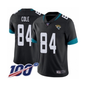 Men's Jacksonville Jaguars #84 Keelan Cole Black Team Color Vapor Untouchable Limited Player 100th Season Football Jersey